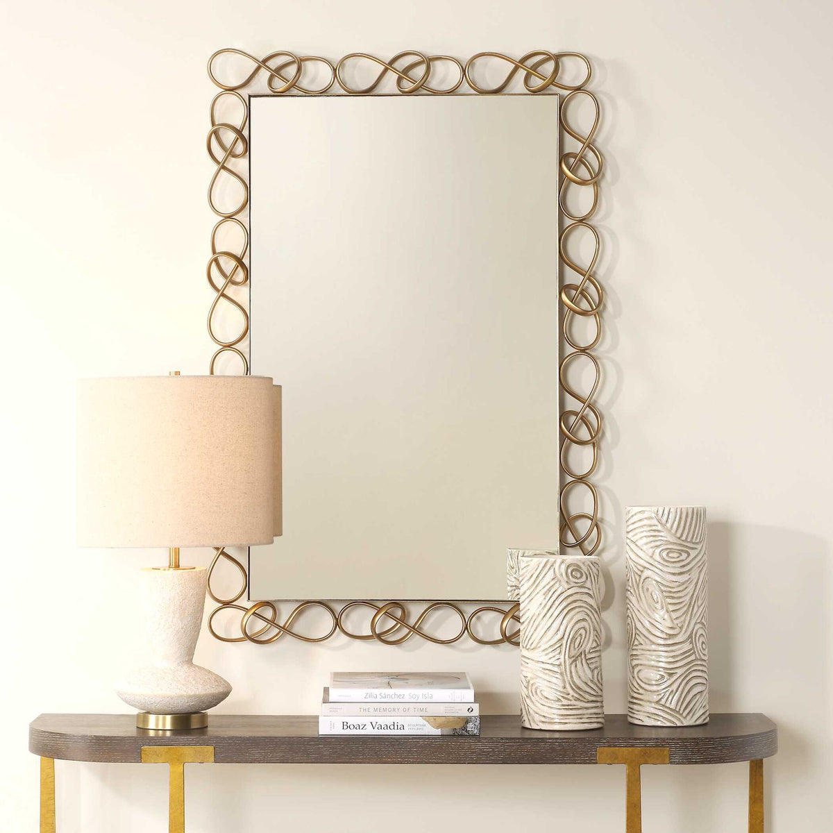Twist It - Mirror - Antique Brass