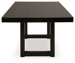 Neymorton - 7 Pc. - Rectangular Extension Table, 6 Side Chairs - Dark Grayish Brown