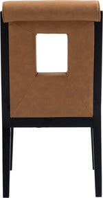Gwendolyn - Faux Leather Dining Side Chair With Black Frame (Set of 2)