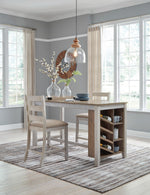 Skempton - Rectangular Counter Table With Storage - White