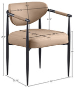 Virella - faux Leather Upholstered Dining Chair (Set of 2) - Black Base