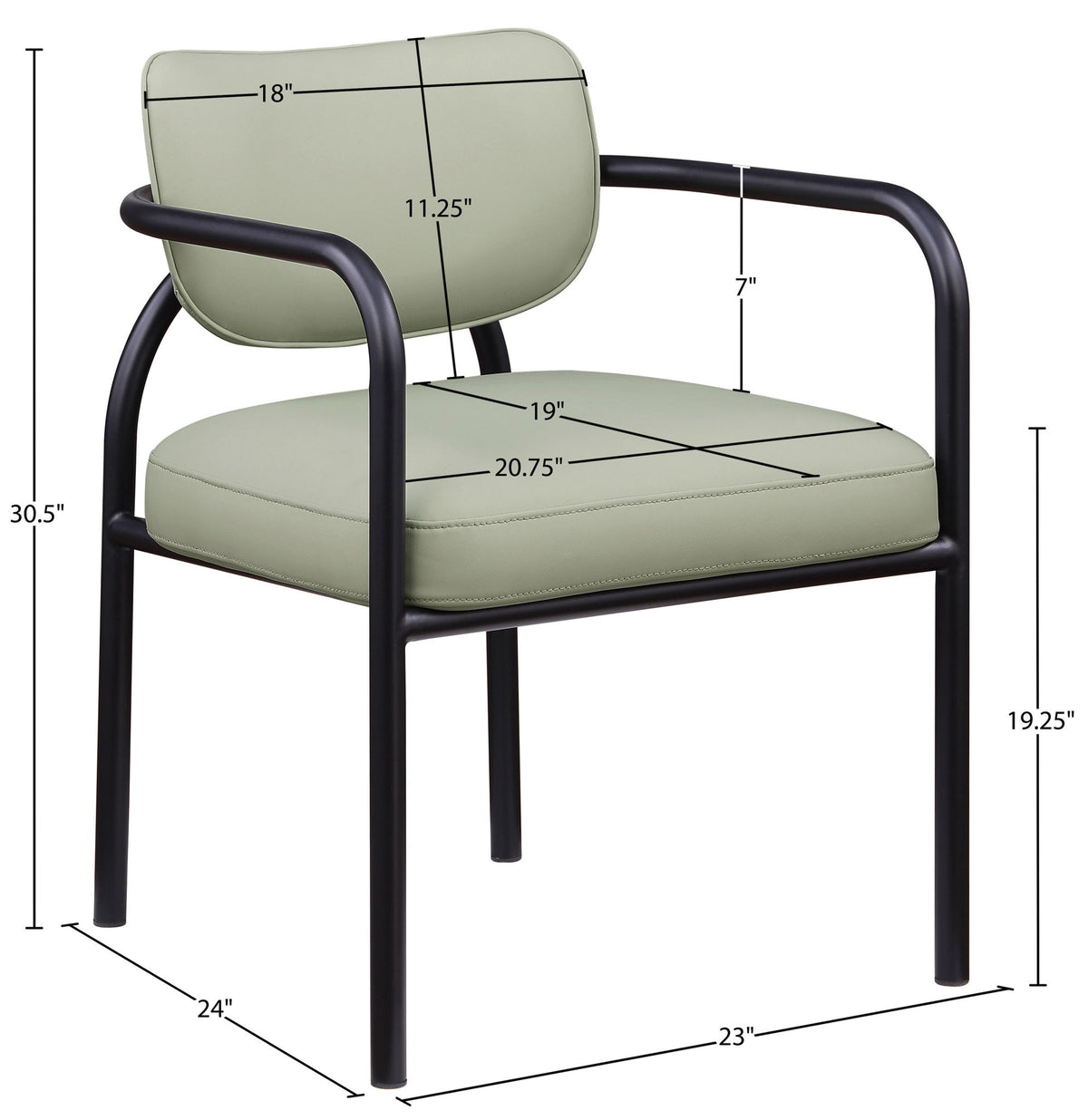 Serava - Vegan Leather Upholstered Dining Chair (Set of 2)