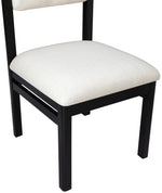 Roundhill - Fabric Dining Chair (Set of 2) - Black Frame