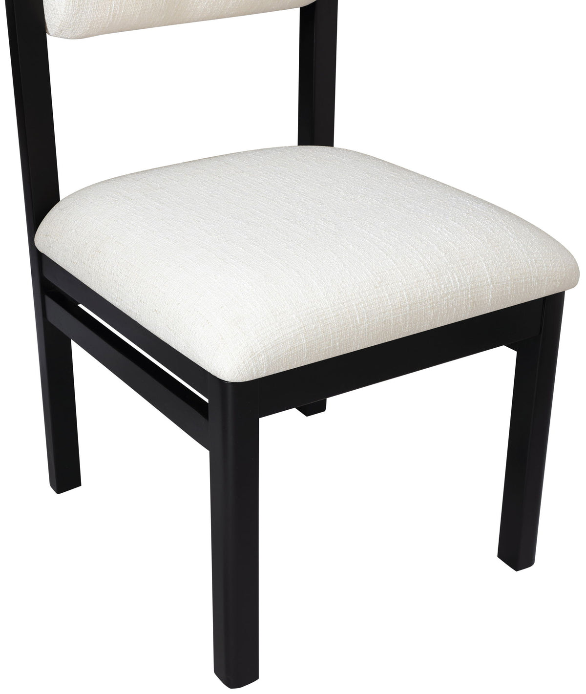 Roundhill - Fabric Dining Chair (Set of 2) - Black Frame