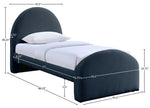 Andaz - Chenille Fabric Upholstered Bed