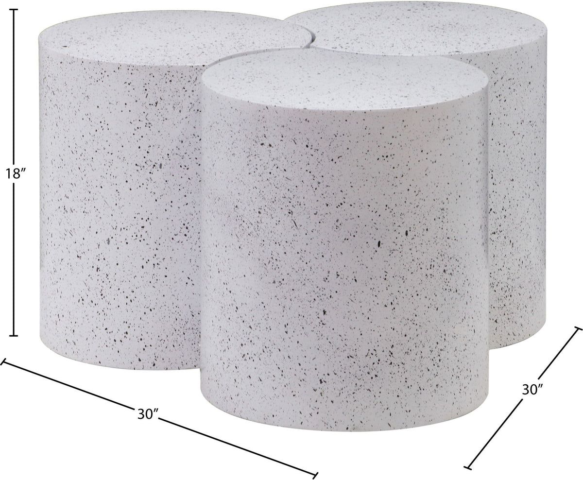 Dimple - 3 Piece Modular Coffee Table - Terazzo Finish