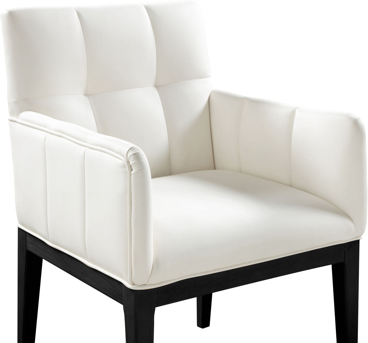 Adrian - Dining Arm Chair (Set of 2) - Black Legs