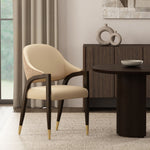 Manhattan Collette - Wood Upholstered Armchair
