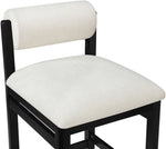 Roundhill - Fabric Counter Stool - Black Frame