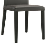 Elyza - Full Back Top Grain Leather Upholstered Wood Dining Chairs (Set of 2)