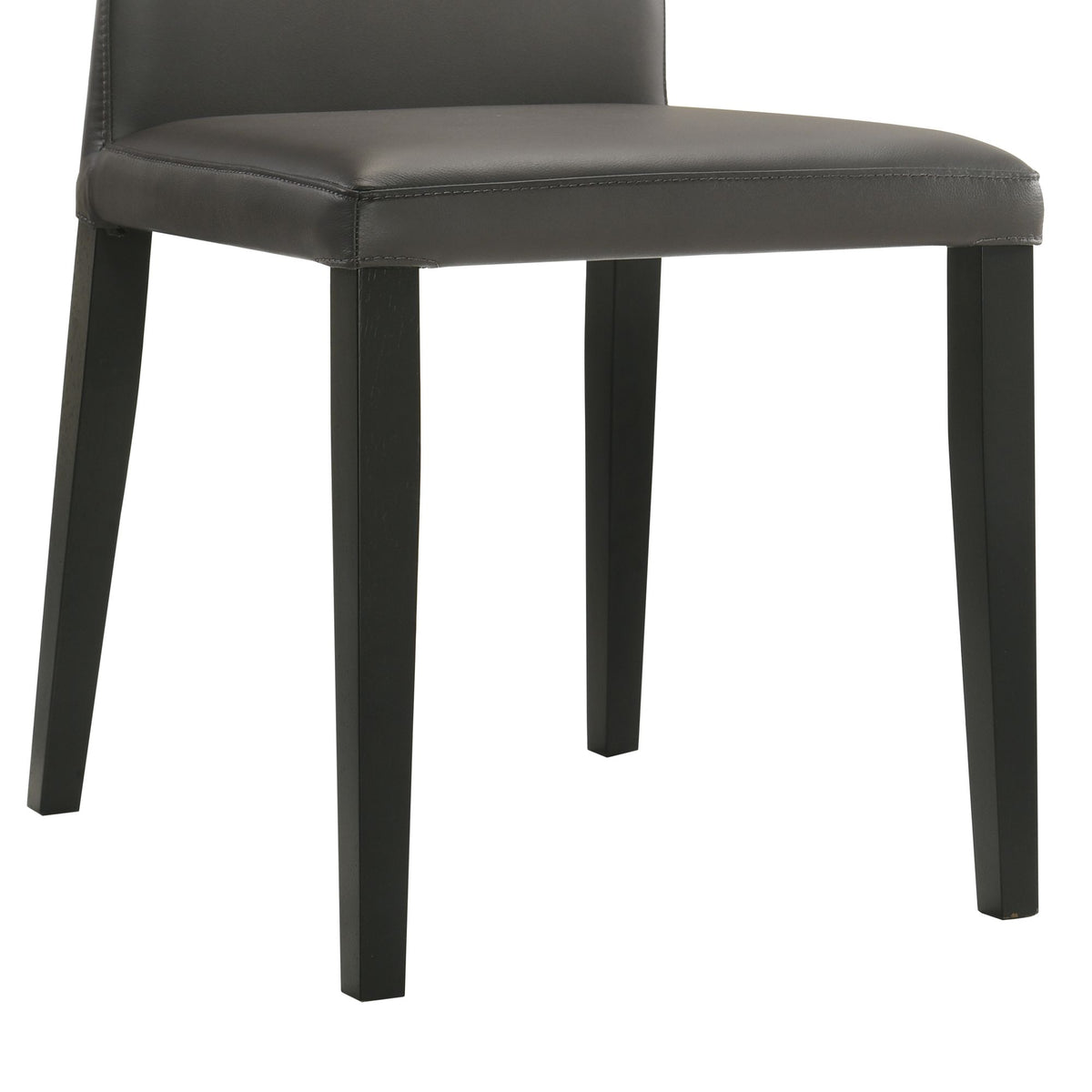 Elyza - Full Back Top Grain Leather Upholstered Wood Dining Chairs (Set of 2)