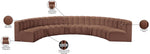 Arc - Faux Leather 8 Piece U-Shaped Modular Sofa