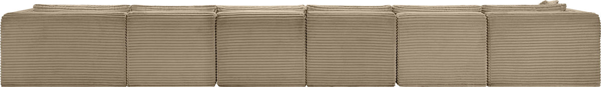 Shaggy - Fabric 6 Piece Modular Sectional With Chaise