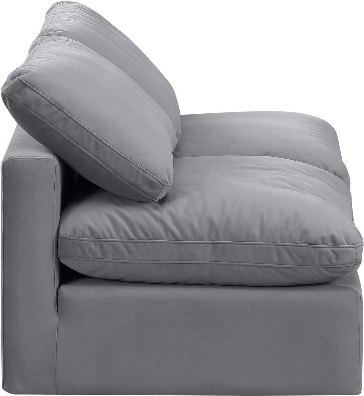 Indulge - Velvet 2 Seat Modular Armless Sofa