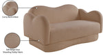 Bloom - Teddy Fabric Loveseat