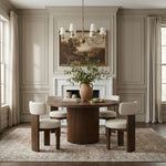 Atelier - Vegan Leather Upholstered Dining Chair (Set of 2) - Taupe / Painted Brown