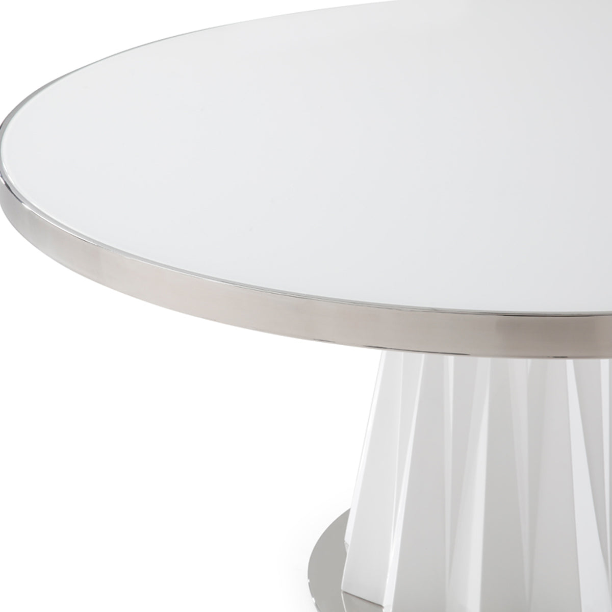 Cabaret Modern White Round Dining Table by VIG Furniture - View 7