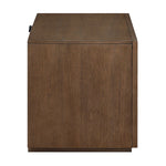 Leanna - Nightstand With Wood Top - Brown Oak