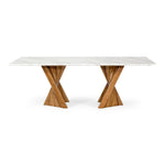 Cadence - Modern Walnut & Marble Dining Table by VIG Furniture - View 1