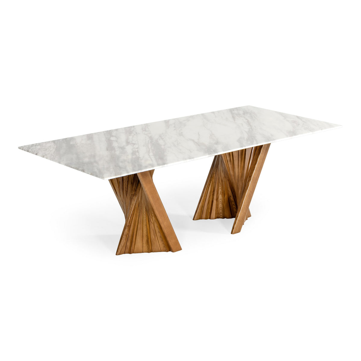 Cadence - Modern Walnut & Marble Dining Table by VIG Furniture - View 9