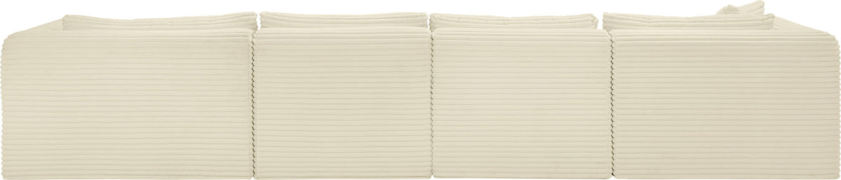 Shaggy - 5 Piece Modular Sectional With Chaise And Ottoman