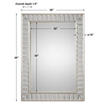 Lanester - Leaf Mirror - Silver