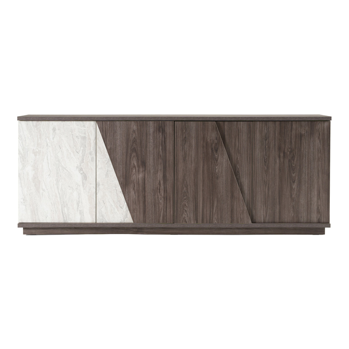 Cairo - Modern Grey Elm and White/Grey Marble Pattern Buffet by VIG Furniture - View 1