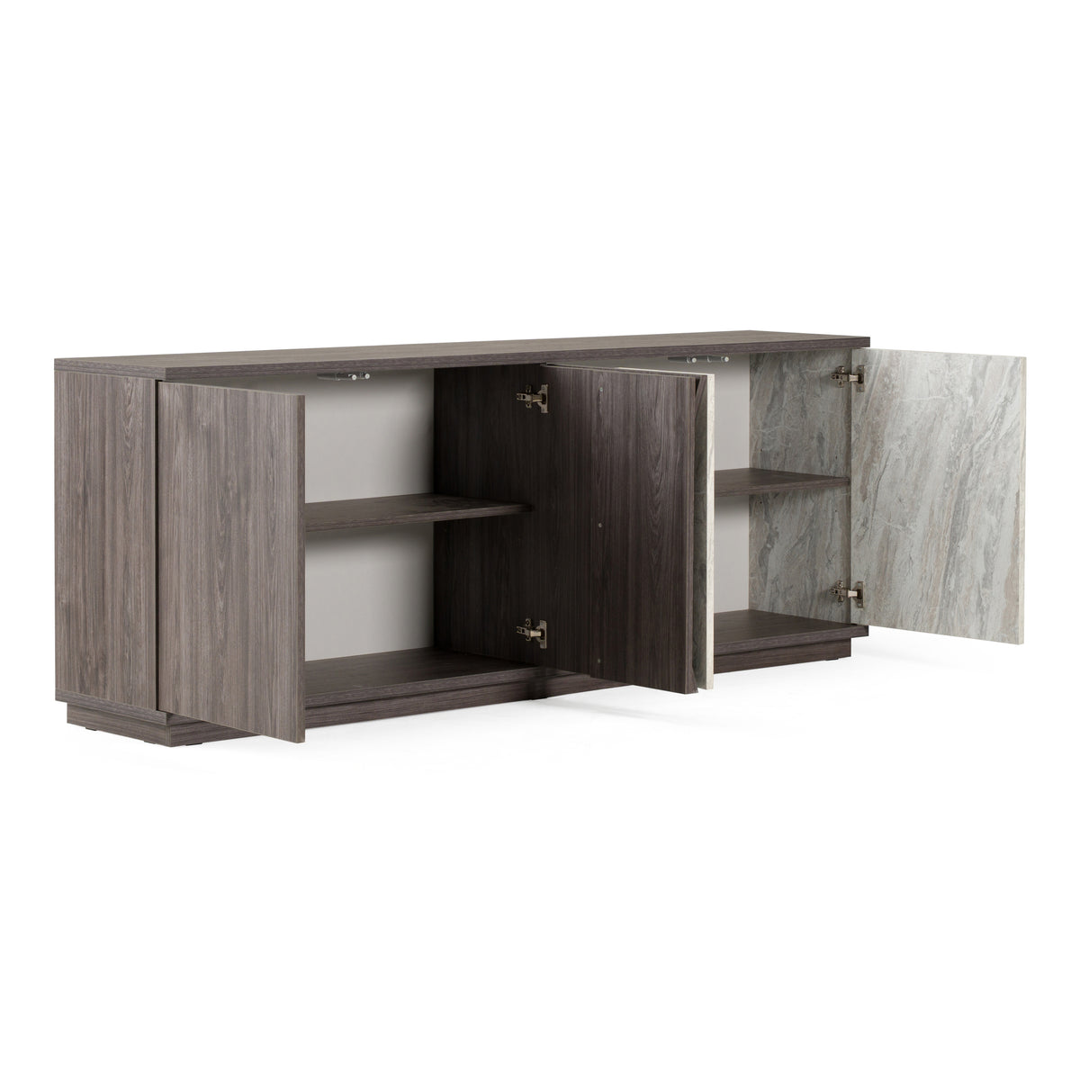 Cairo - Modern Grey Elm and White/Grey Marble Pattern Buffet by VIG Furniture - View 4