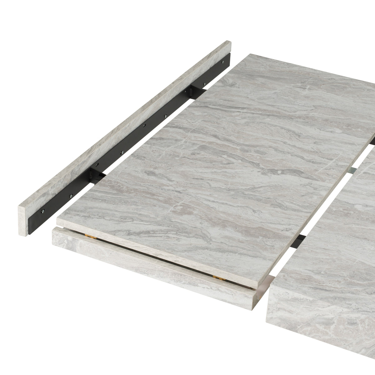 Cairo - Italian Modern Faux Marble & Pecan Elm Extendable Dining Table by VIG Furniture - View 10