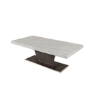 Cairo - Italian Modern Faux Marble & Pecan Elm Extendable Dining Table by VIG Furniture - View 7