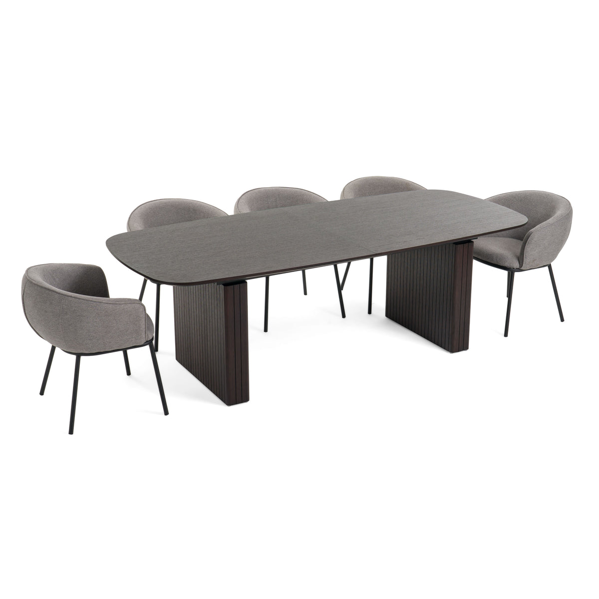 Calhoun - Modern Smoked Oak Extendable Dining Table by VIG Furniture - View 2