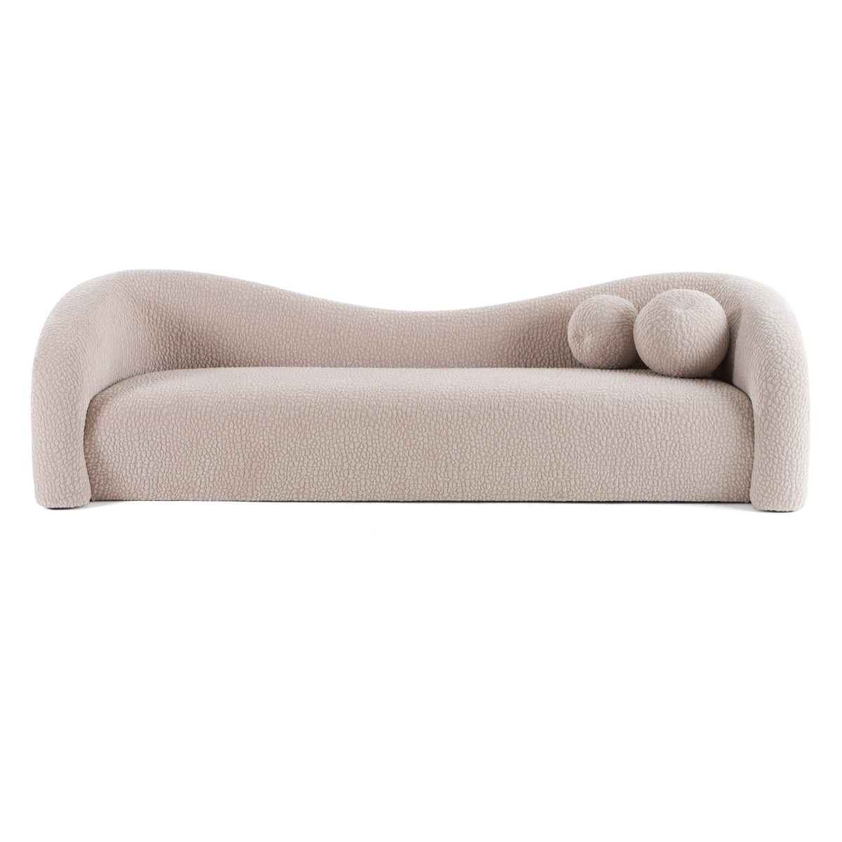 Calico - Contemporary Beige Pebble Fabric 3-Seat Sofa by VIG Furniture - View 1