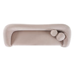 Calico - Contemporary Beige Pebble Fabric 3-Seat Sofa by VIG Furniture - View 3