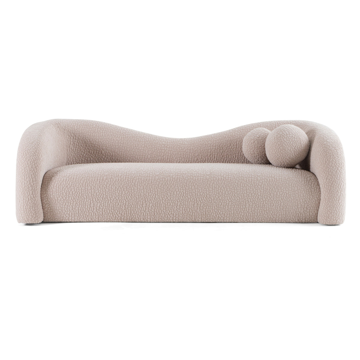 Calico - Contemporary Beige Pebble Fabric 4-Seat Sofa by VIG Furniture - View 1