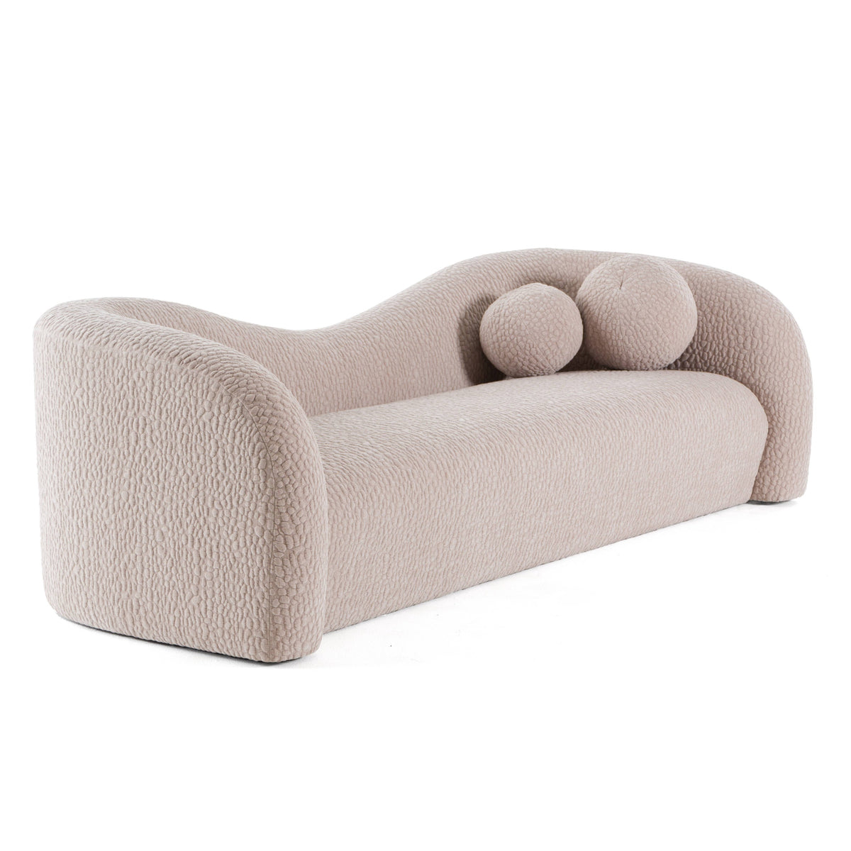 Calico - Contemporary Beige Pebble Fabric 4-Seat Sofa by VIG Furniture - View 2