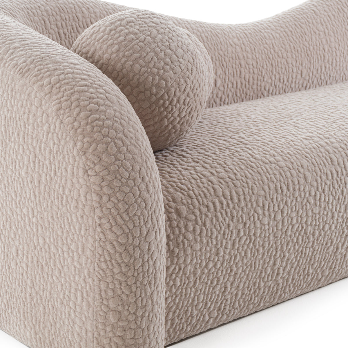 Calico - Contemporary Beige Pebble Fabric 4-Seat Sofa by VIG Furniture - View 7