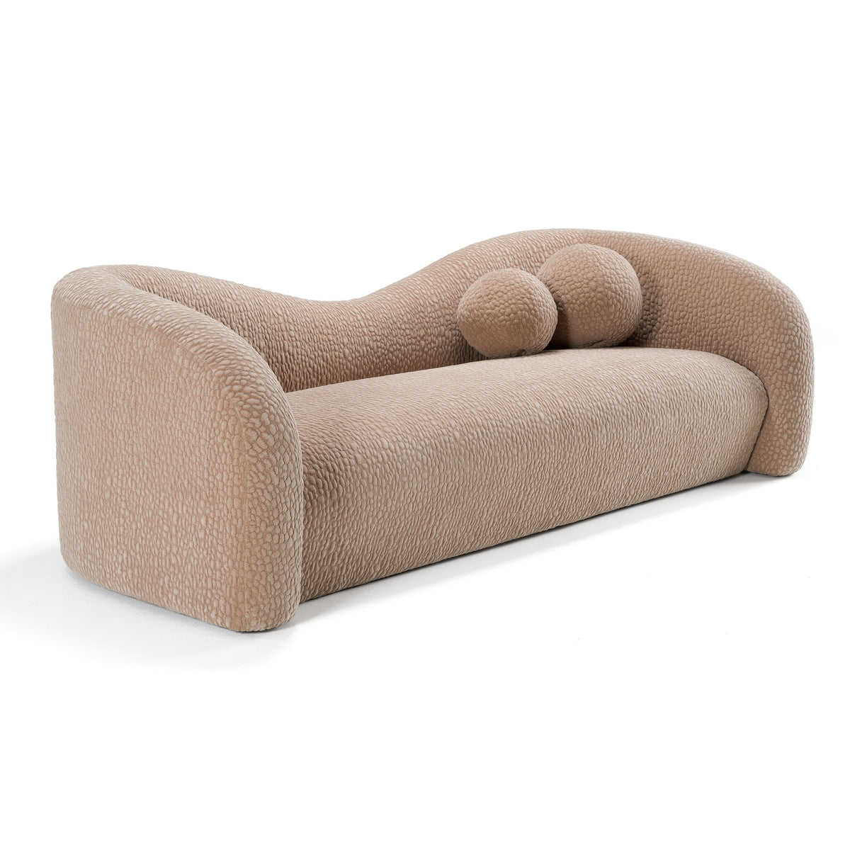 Calico - Contemporary Tan Fabric 3-Seat Sofa by VIG Furniture - View 2
