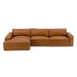 Cambria - Modern LAF Cognac Leather Sectional Sofa by VIG Furniture - View 2