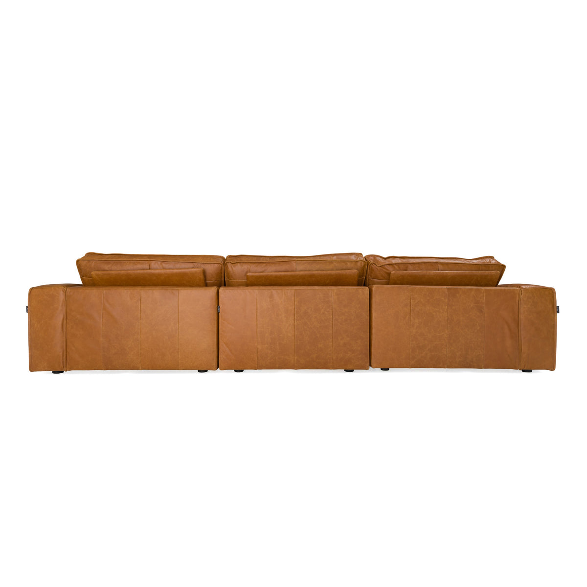 Cambria - Modern LAF Cognac Leather Sectional Sofa by VIG Furniture - View 6