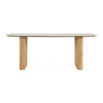 Cambridge White Marble & Mango Rectangular Dining Table by VIG Furniture - View 1
