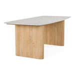 Cambridge White Marble & Mango Rectangular Dining Table by VIG Furniture - View 11
