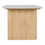 Cambridge White Marble & Mango Rectangular Dining Table by VIG Furniture - View 12