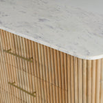 Cambridge White Marble & Mango Dresser by VIG Furniture - View 8