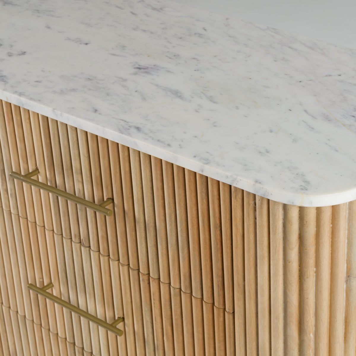 Cambridge White Marble & Mango Dresser by VIG Furniture - View 8
