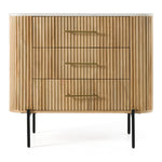 Cambridge White Marble & Mango 3 Drawer Dresser by VIG Furniture - View 1