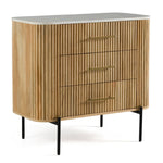 Cambridge White Marble & Mango 3 Drawer Dresser by VIG Furniture - View 4