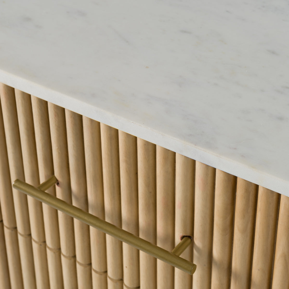 Cambridge White Marble & Mango 3 Drawer Dresser by VIG Furniture - View 8