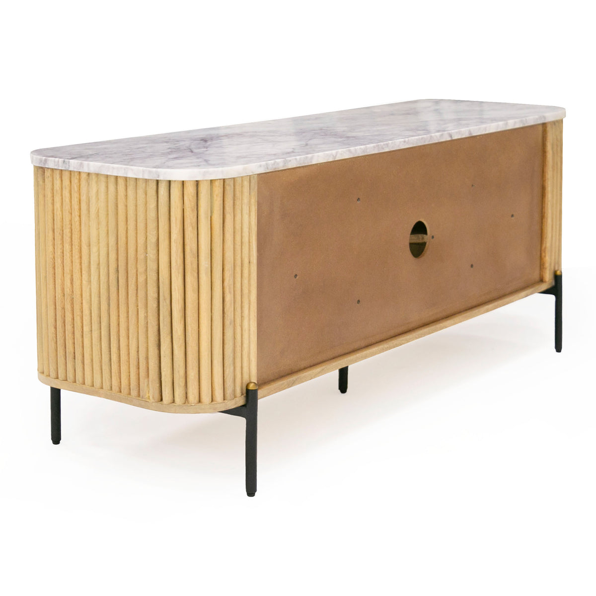 Cambridge White Marble & Mango TV Stand by VIG Furniture - View 10
