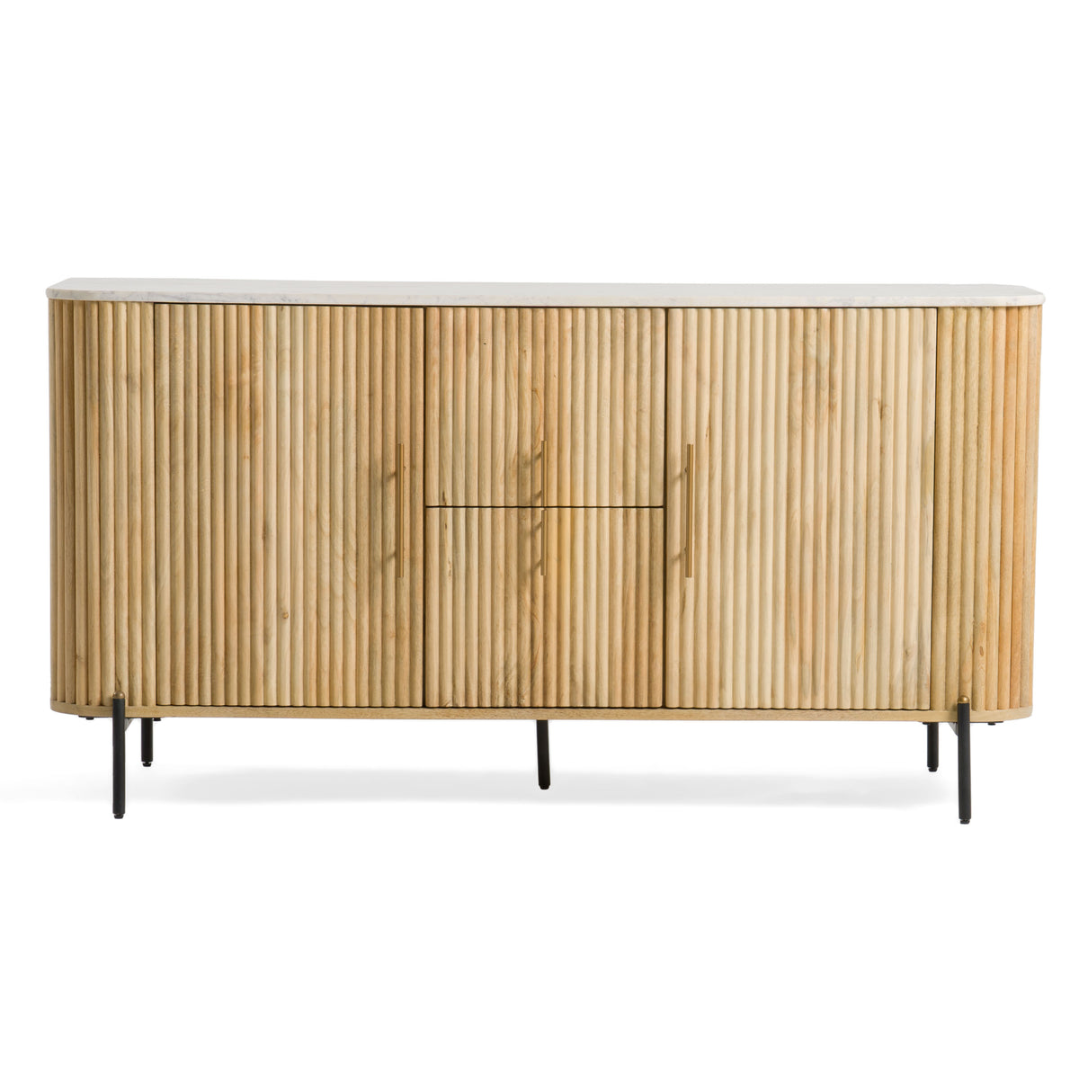 Cambridge White Marble & Mango Buffet by VIG Furniture - View 1