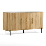 Cambridge White Marble & Mango Buffet by VIG Furniture - View 2